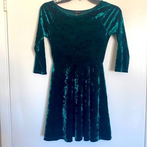 Emerald green dress